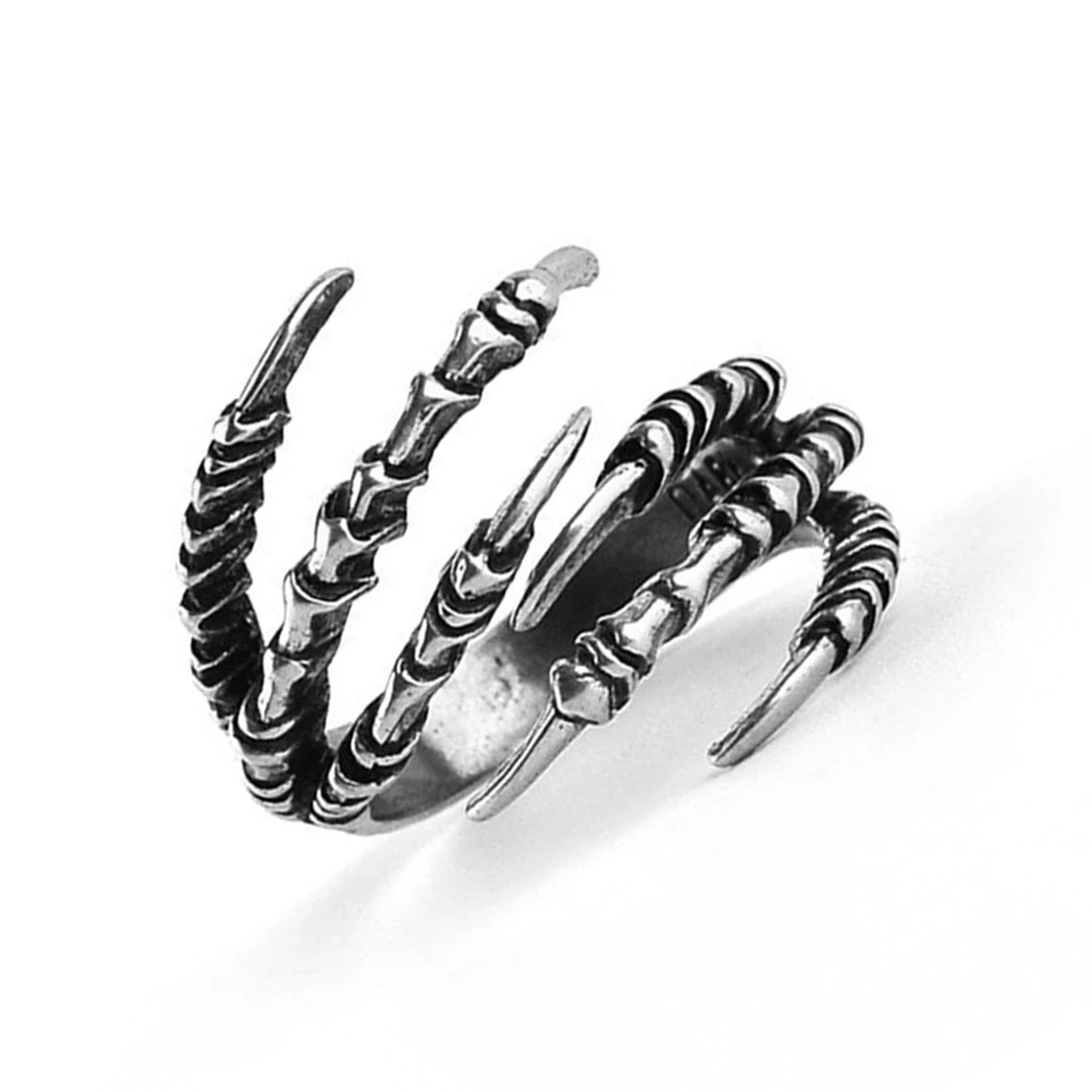 

Stylish Titanium Steel Claw Ring for Men Gothic Jewelry Hip Hop Ring Gift for Teens Dad Son Punk Rings