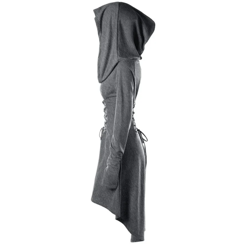 c;4,h'6e/7;Vestido con Capucha de Dama para Halloween para Mujeres Cazadoras, Arqueras, Disfraz Antiguo de la Edad Media y Renacimiento Vintb;6,k'8s.9/