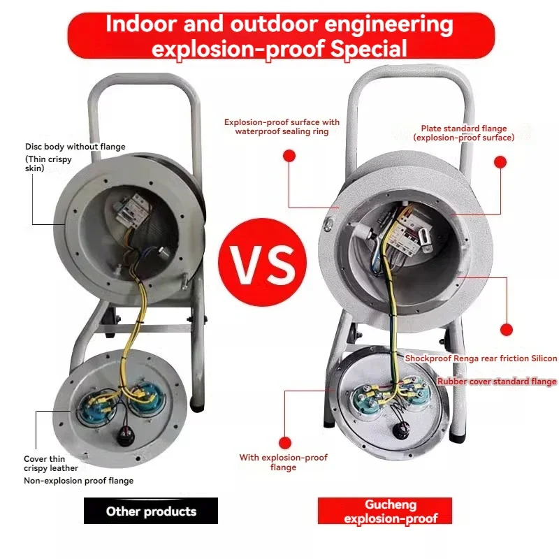 New Explosion-proof Mobile Cable Reel Customized Stainless Steel Non-sparking Cable Reel AC Plug Cable Reel Maintenance Power