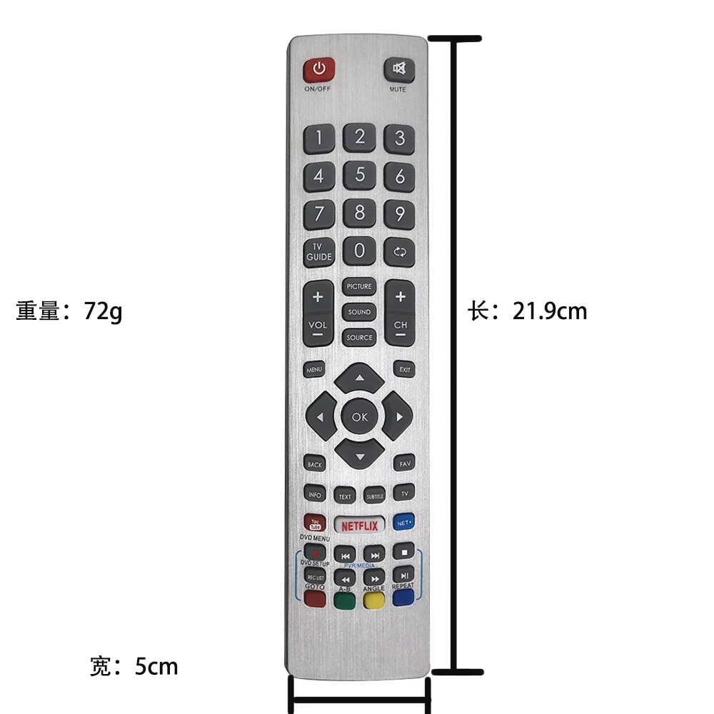 Sharp Aquos Smart LED TV Remote Control IR Compatible with Netflix Youtube 3D Button SHWRMC0115 New Fit Remote