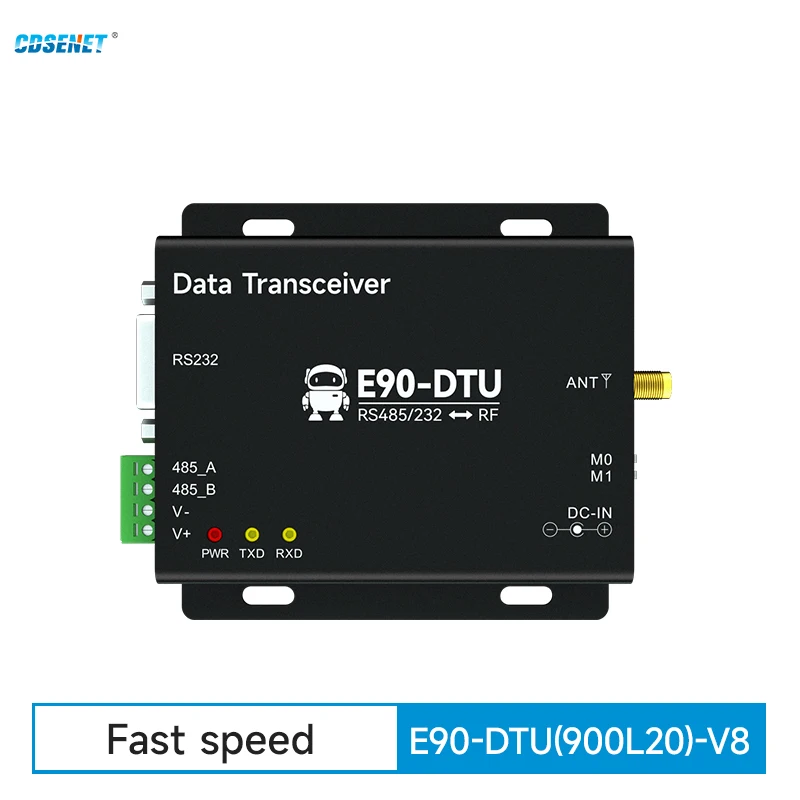 

868MHz 915MHz Lora Wireless Digital Radio RS232 RS485 CDSENET E90-DTU(900L20) 20dbm Long Distance 3KM PA LNA Watchdog