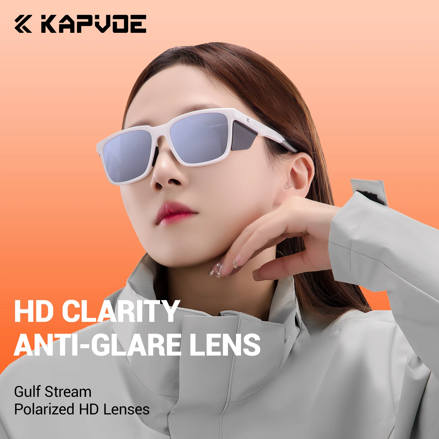 Kapvoe Hiking Eyewear Glacier Sunglasses Fashion Polarized Sports Sunglasses Men Women Cycling Glasses Windproof UV400 Glasses