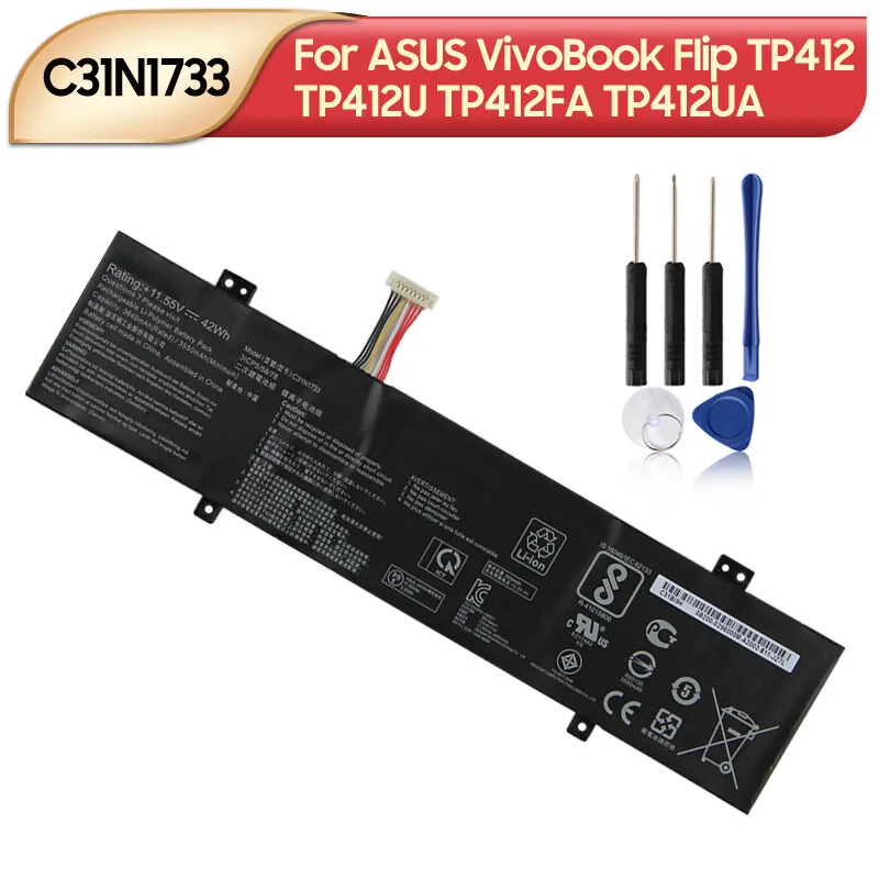 

Оригинальный аккумулятор C31N1733 для ASUS VivoBook Flip TP412 TP412U TP412FA TP412UA