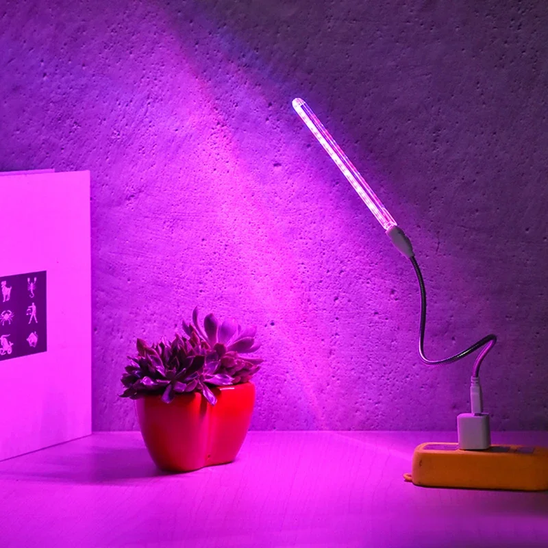 5V LED Grow Light Full Spectrum Phyto Lamp Indoor USB for Plants Flowers Seedling Greenhouse 10W