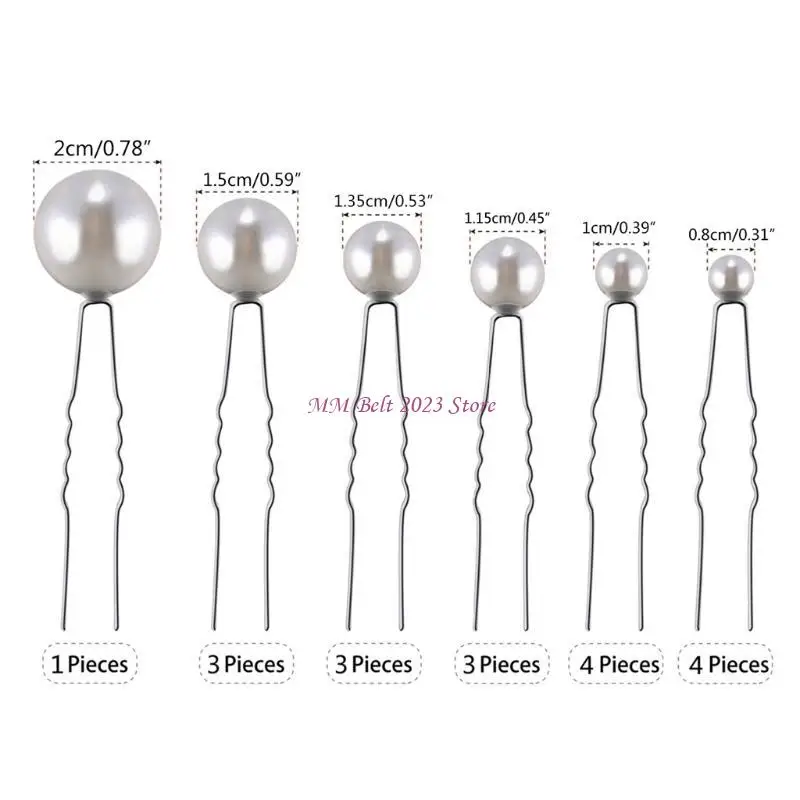 Cabeças cabelo forma liga 49me com pérolas cabelos decoração pérola pinos chignon estilo retro para