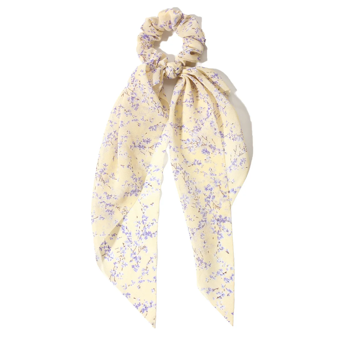 Chouchous surdimensionnés à imprimé Floral et feuilles pour femmes, accessoires minimalistes élégants et chics adaptés au quotidien, aux fêtes, à la plage, etc., 1/4 pièces