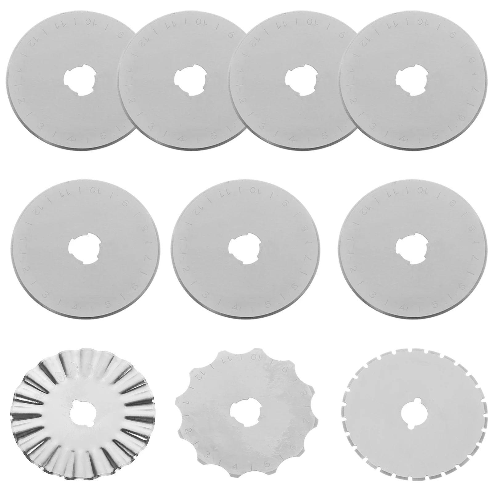 Cuchillas de repuesto para cortador rotativo, herramienta de corte de papel para tela acolchada de 45mm, accesorios para manualidades de álbum de recortes, 10 Uds.