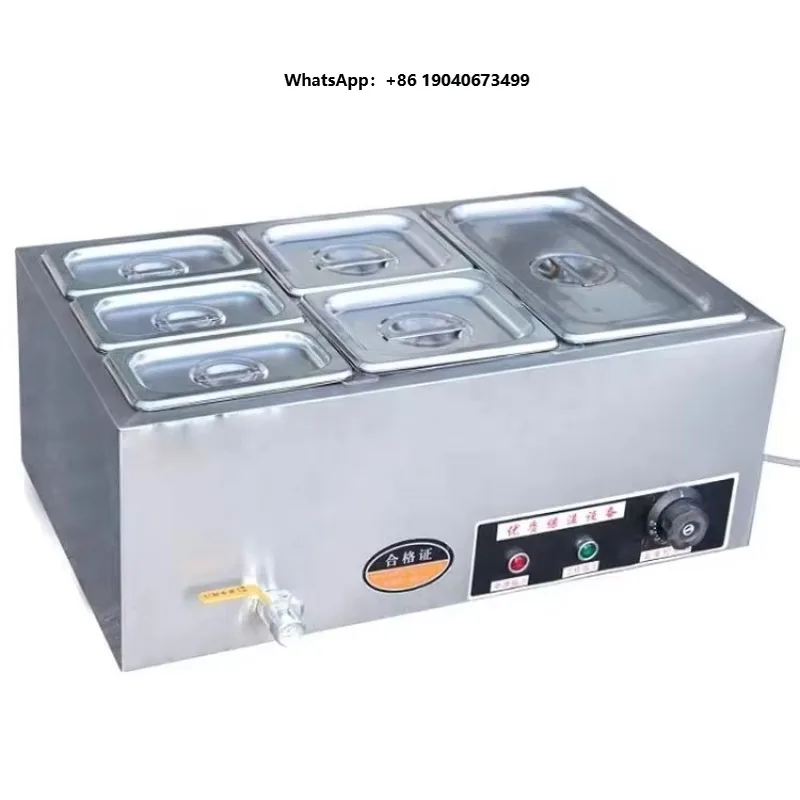 Hot Selling Layer Rack Four Pot Insulation Sales Cabinet, Stainless Steel Electric Heater, Electric Rice Insulation Table xyl