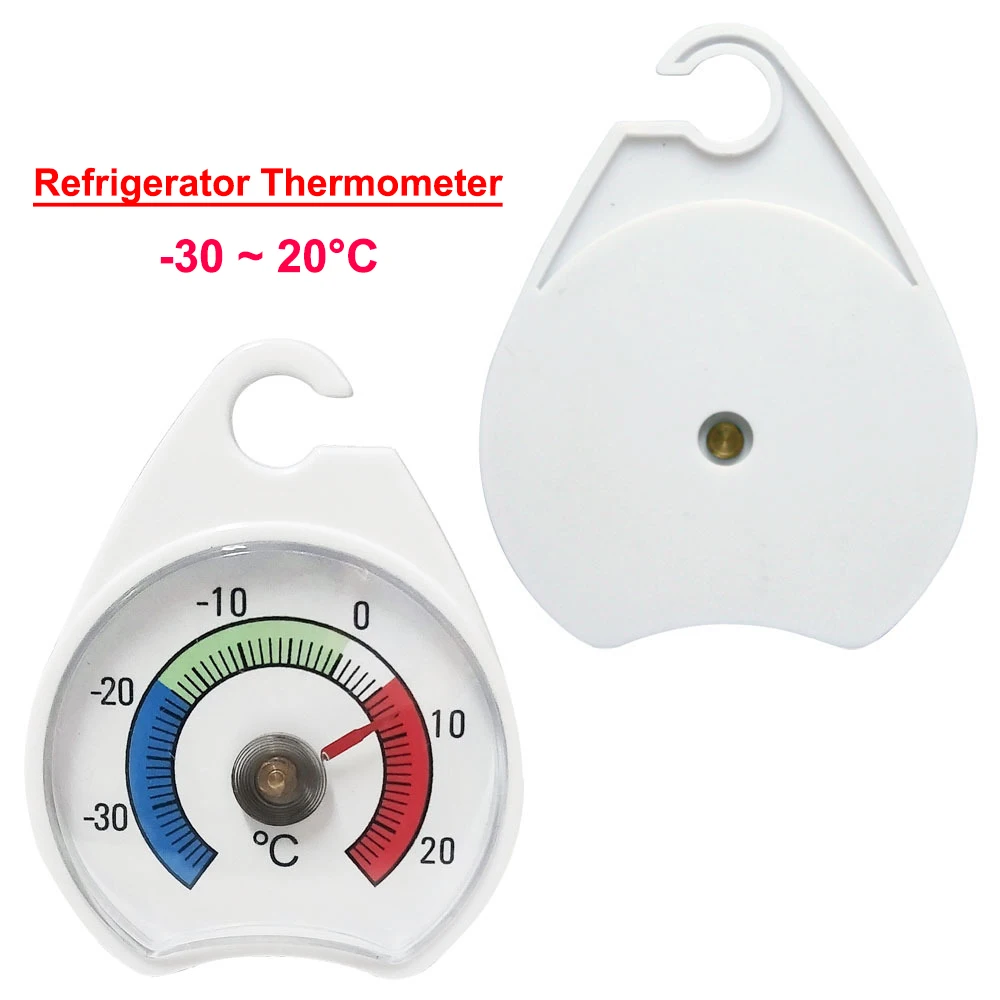 

Refrigerator Thermometer -30-20 deg C Classic Fridge Thermometer Large Dial Thermometer for Freezer Refrigerator Cooler