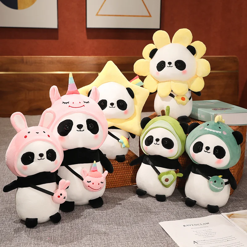 

30/40cm Cute Panda Plush Toys Lovely Panda Soft Stuffed Animals Plushies Pillow Doll for Children Kids Girdfriend Birthday Gifts