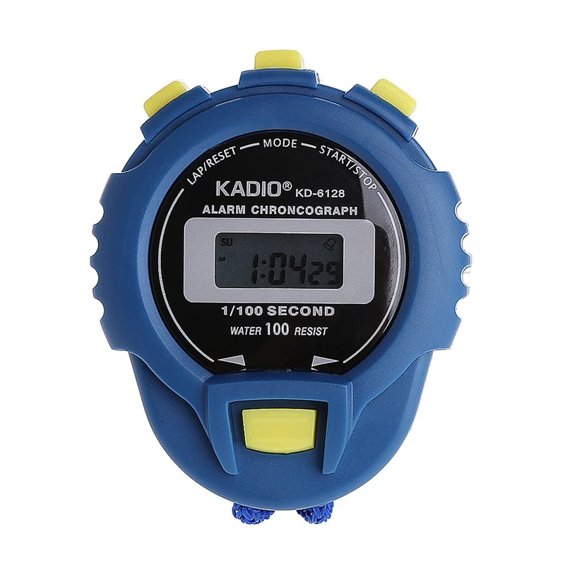 Handheld Digital LCD Sports Stopwatch Chronograph Counter Timer for /Strap
