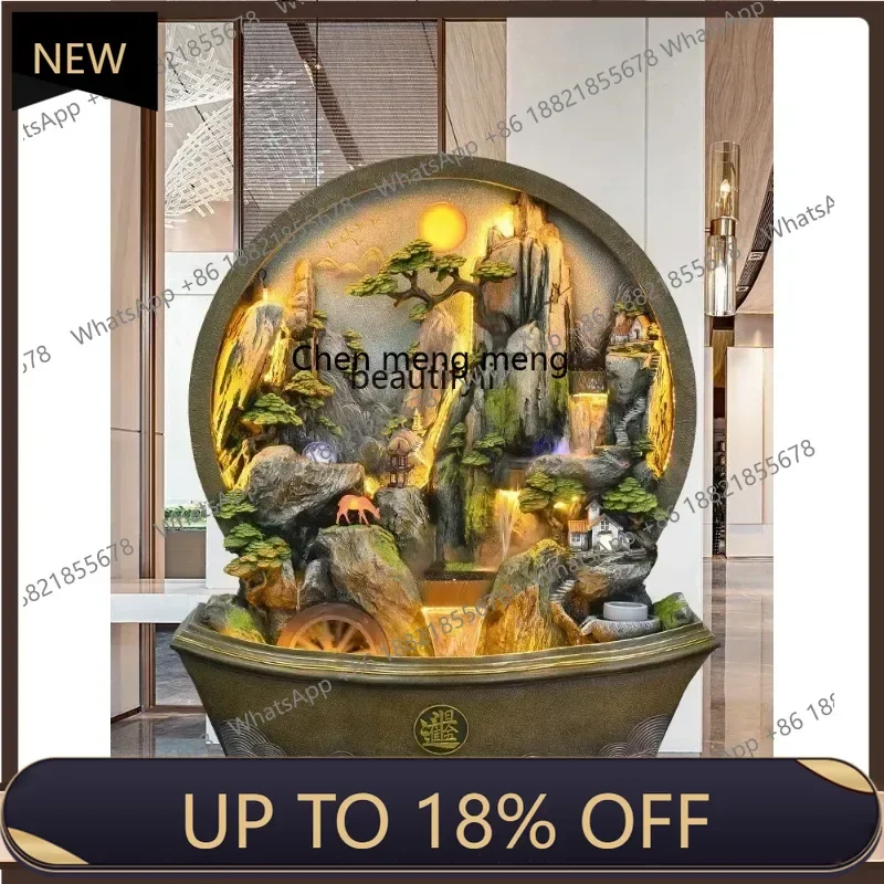 

P178 Floor Rockery Fountain Water Decoration Living Room Entrance Screen Landscape Balcony Office Fortune Decoration