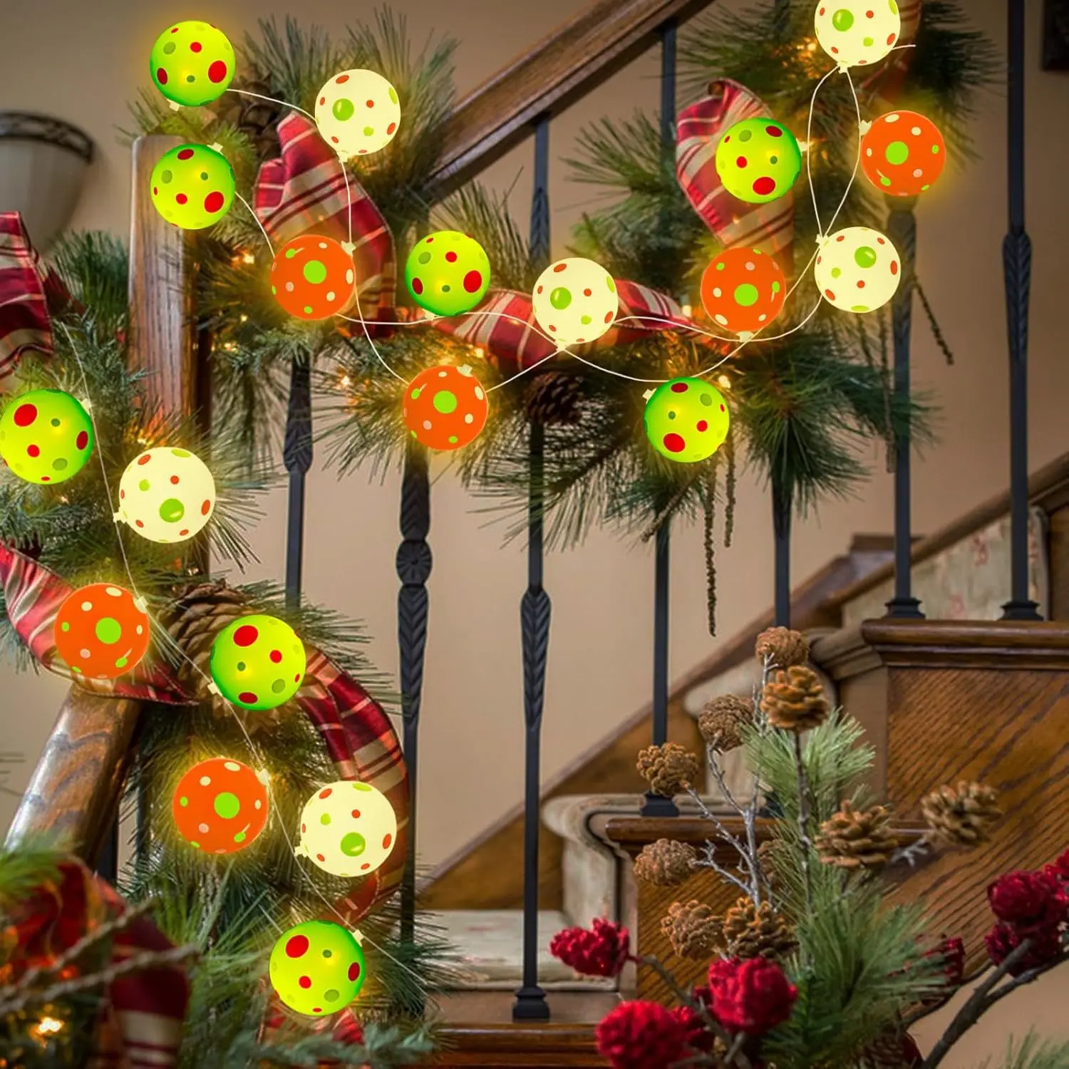 LED クリスマス照明ストリングボール装飾フェスティバル雰囲気ライト