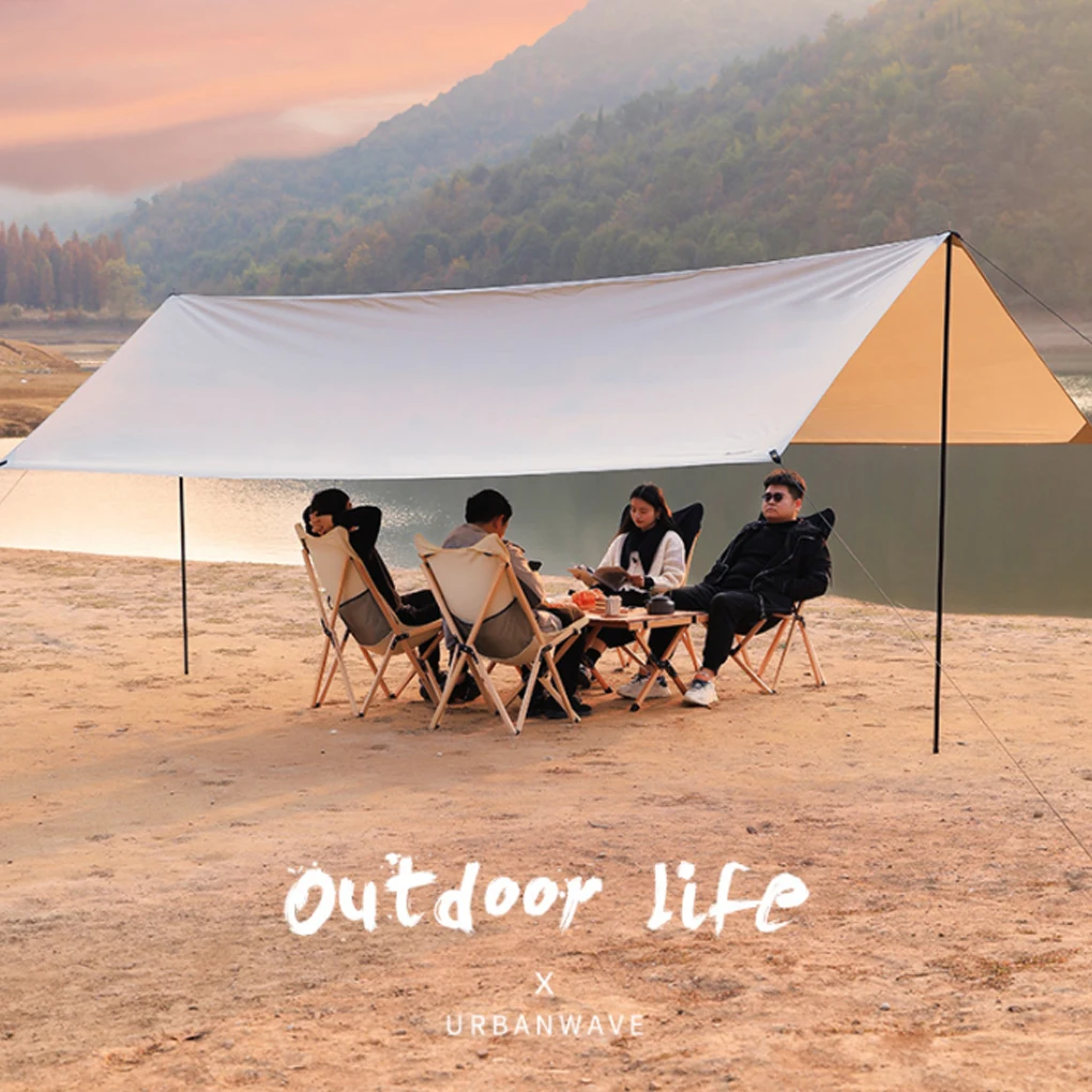 Sun Shelter 3x3m Shade Square Eco-Friendly Shelters Shelter Easy Setup Summer Winter Seasons Tent Fishing Hiking