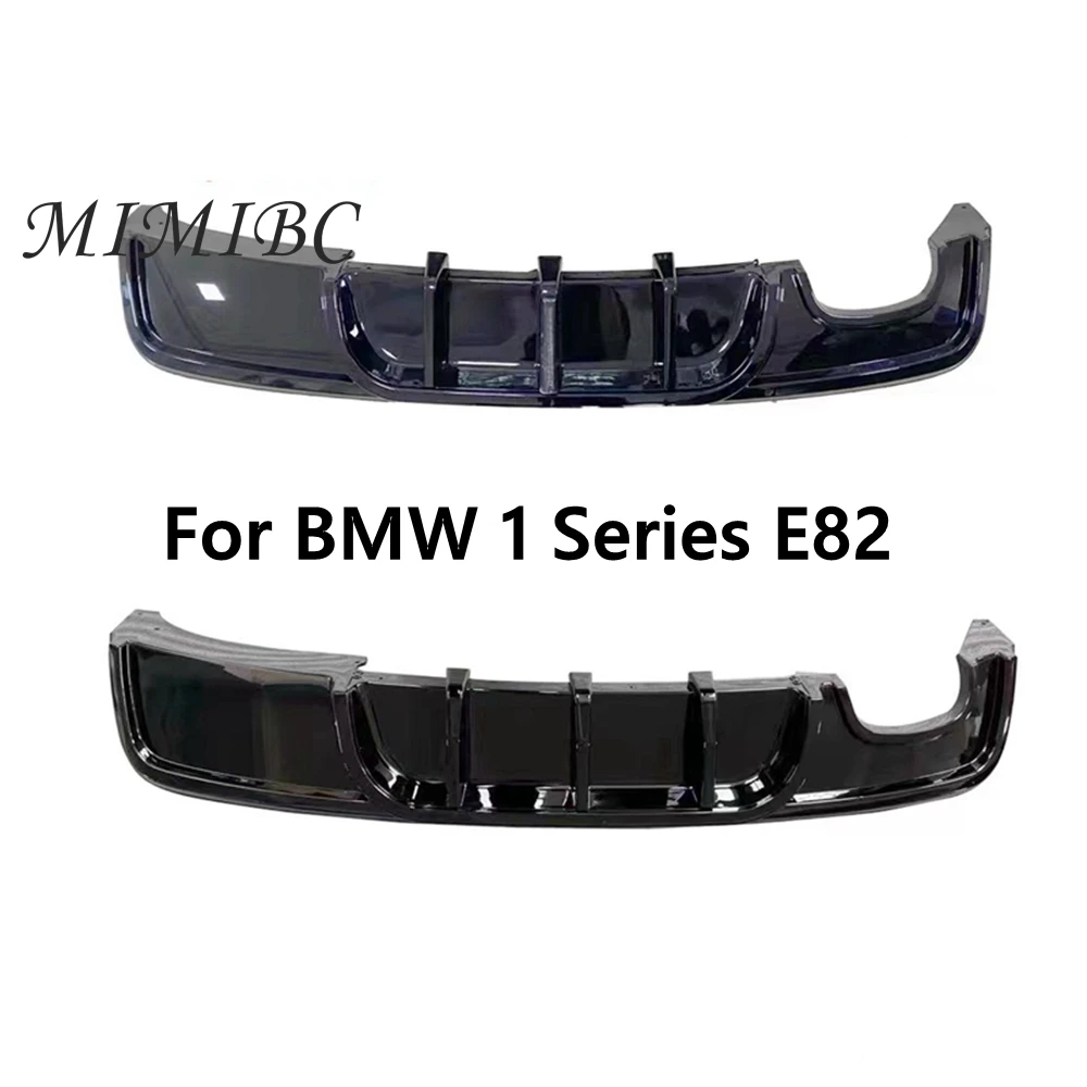 

FOR BMW E82 M Bumper 2011 - 2017 Rear Diffuser Spoiler Lip 1 Series glossy black ABS Car Rear Bumper Diffuser Lip Spoiler