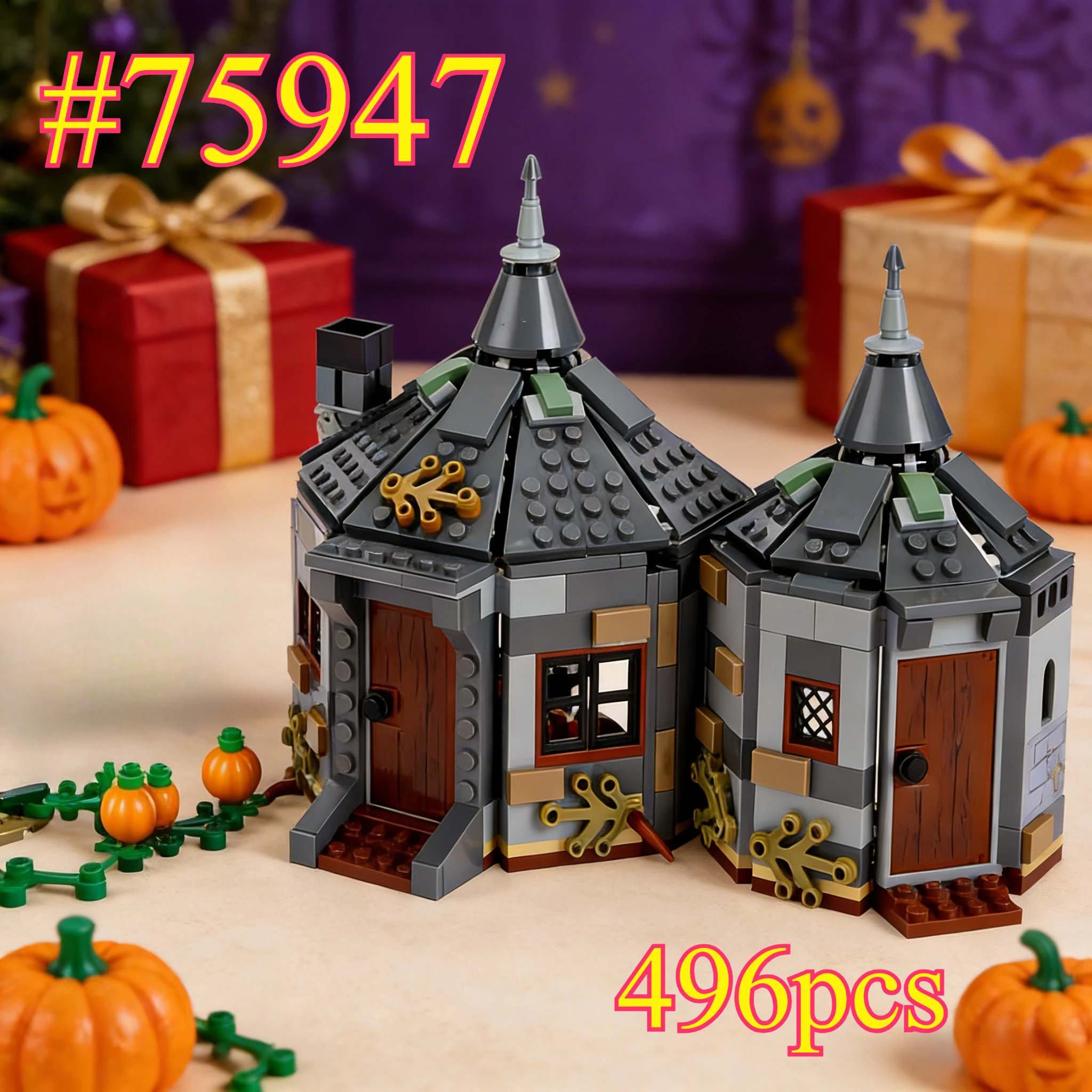 Casa con Pumpkin 75947 Juegos de bloques de construcción adecuados para regalos de Navidad compatibles con partículas Legoed, 496 piezas.