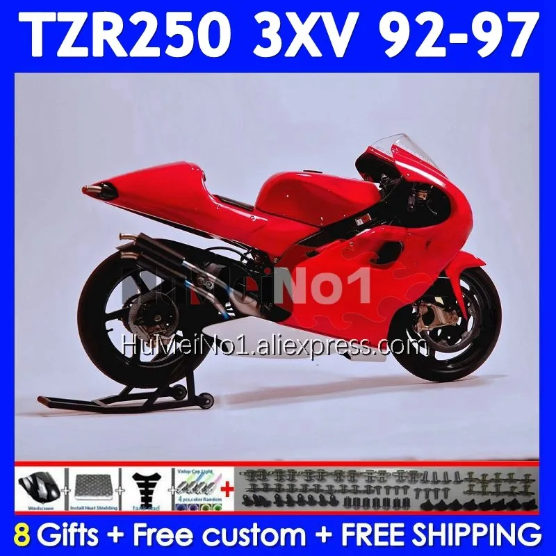 TZR-250 For YAMAHA 3XV TZR250 TZR 250 RR 92 93 94 95 96 97 376No.116 TZR250RR 1992 1993 1994 1995 1996 1997 Glossy Red Fairing