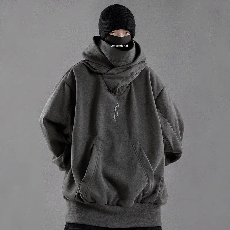 Gi Yi He Autumn/Winter Casual Versatile Hooded Sweatshirt Men Women's Loose Fit Hoody For Outdoor Activities