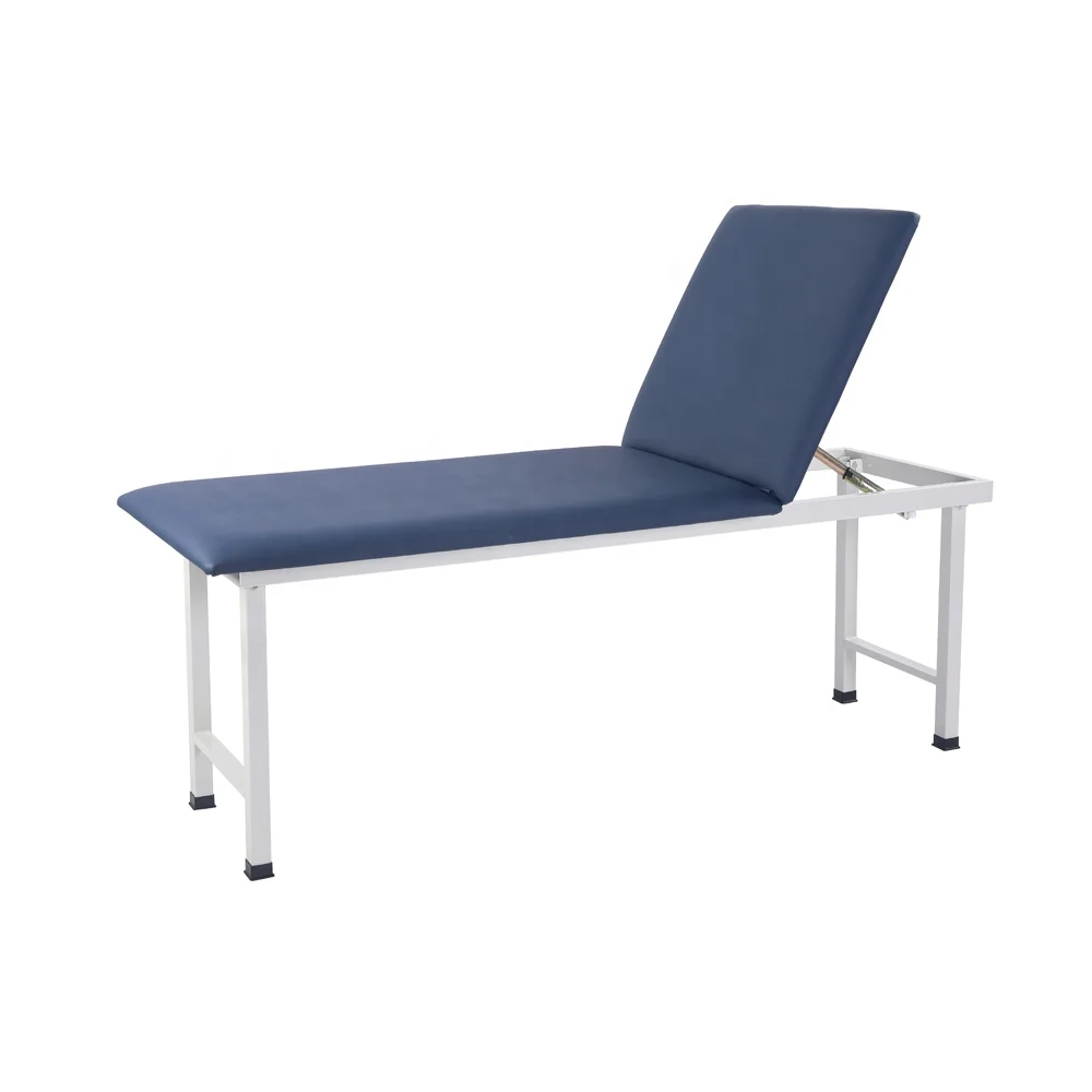 أثاث المستشفى الصلب الميكانيكية قابل للتعديل الظهر سرير المريض الطبي فحص الأريكة السرير مع أرجل قابلة للطي #4