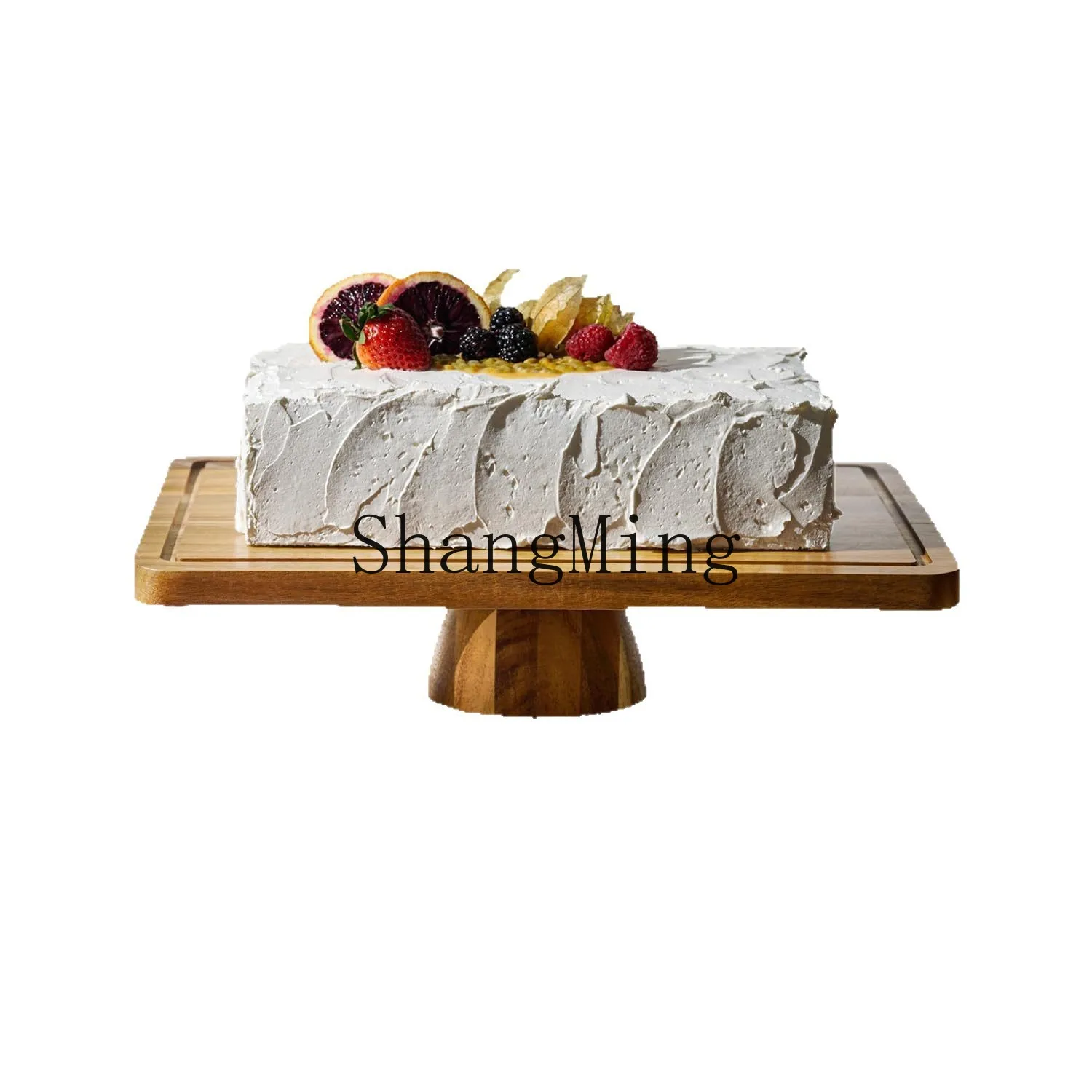 

DSA cake stand wooden dining table display stand dessert tray high food plate table decoration solid wood snack plate
