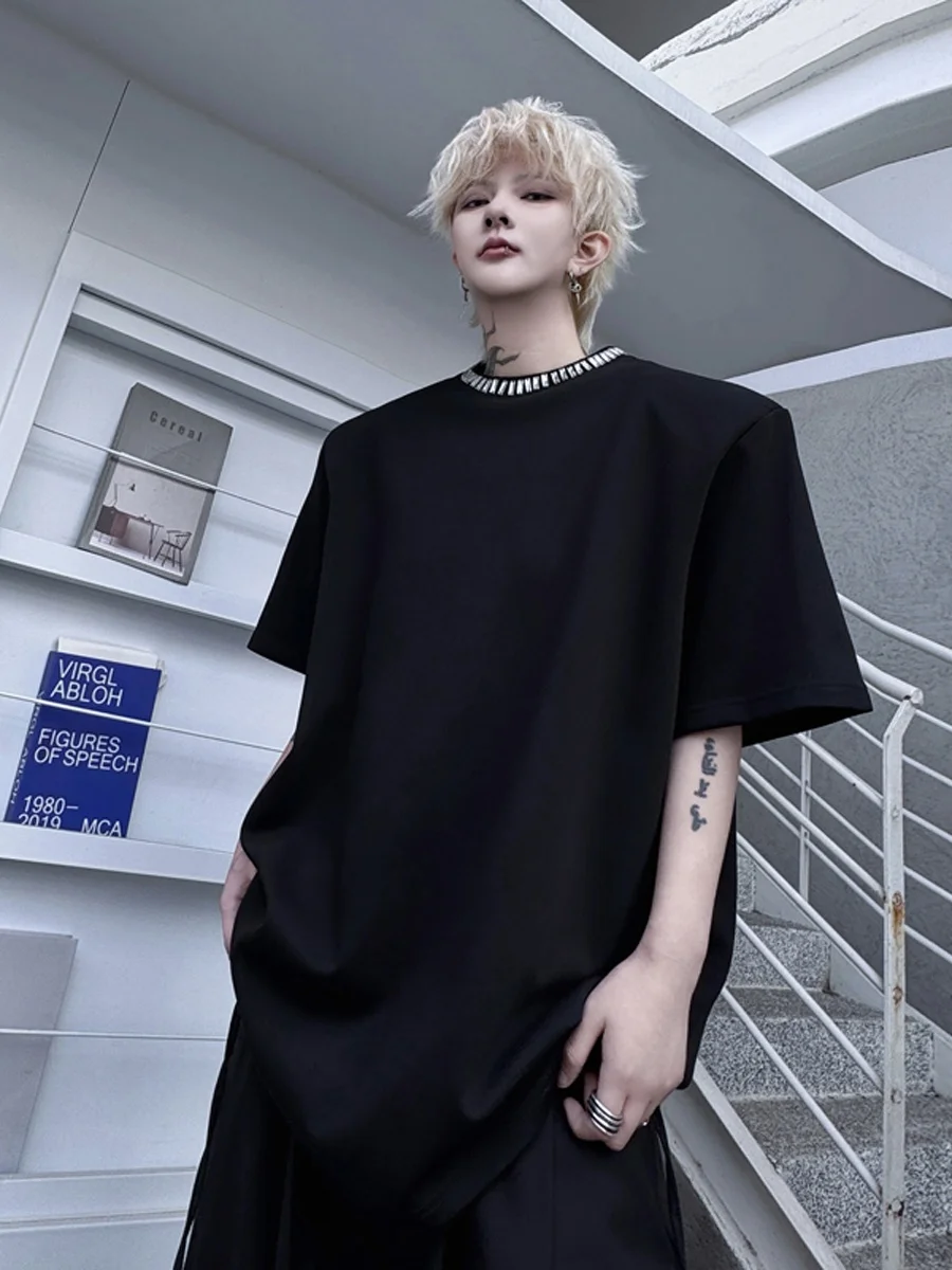 

Мужская футболка свободного кроя Hanrted с блестками Ne ort Sve, модный повседневный брендовый летний топ f Sve Tee