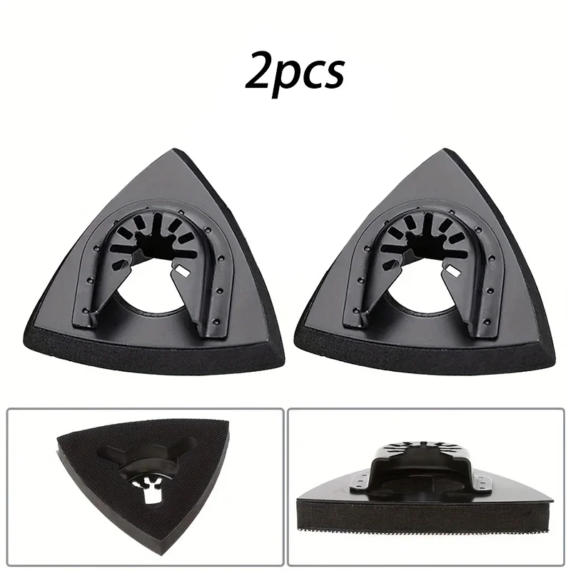 2 stuks driehoekig schuurpad met snelsluiting voor oscillerend gereedschap Vernieuweraccessoires voor elektrisch gereedschap Fore Machine Tools