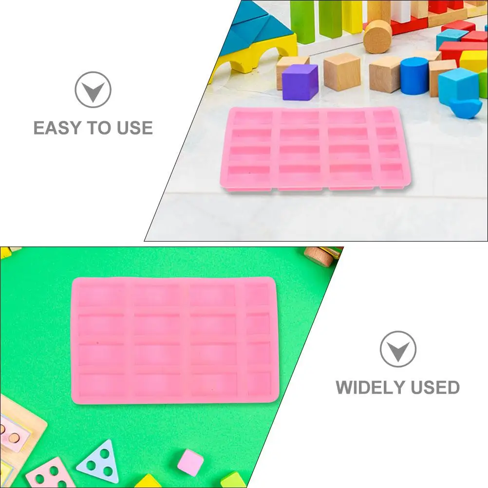 Molde para mesa de arena, accesorios de construcción de Gel de sílice, arcilla de yeso artesanal, fácil desmoldar, limpieza de ladrillos en miniatura, 3 uds.