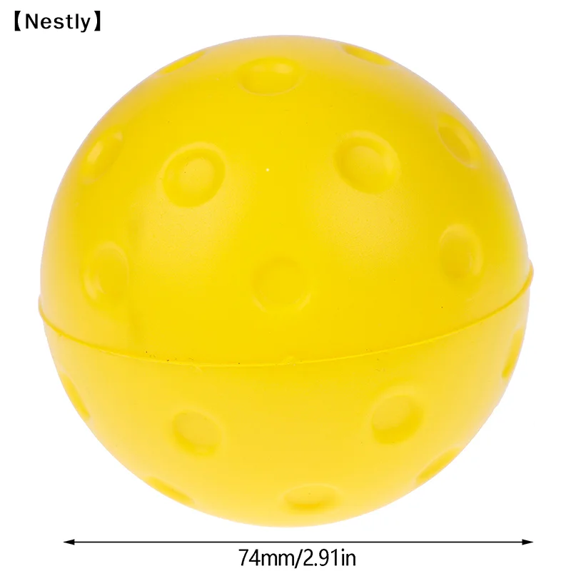 1/3pcs Durable Indoor Pickleball Balls 74mm Training Paddle Ball PU Foam Pickleball Soft Silent For Competition Practice〔Nest〕 view 6