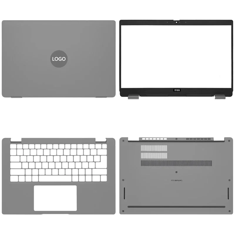 New For Dell Latitude 5320 E5320 Laptop LCD Back Cover Front Bezel Upper Palmrest Bottom Base Case Keyboard Hinges