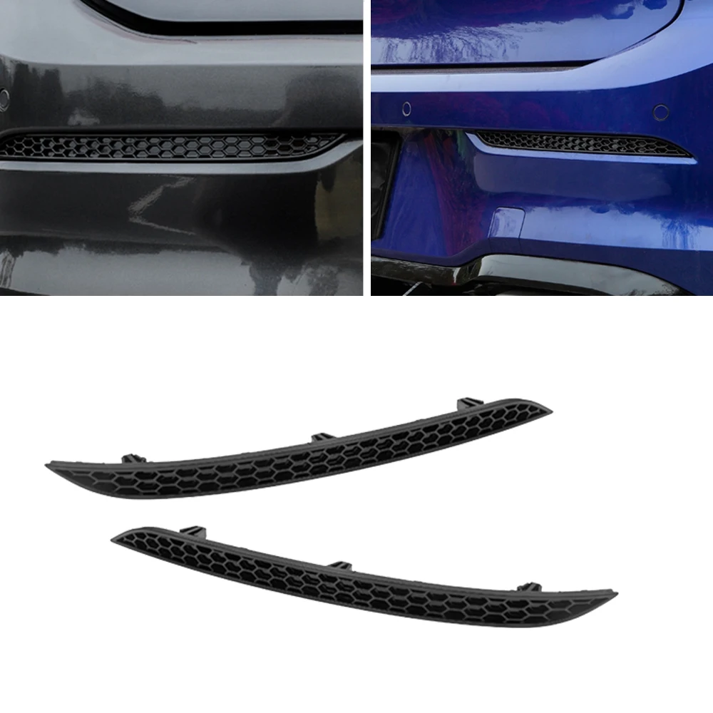 for Golf8 MK8 2021 Accessories Car Rear Bumper Lamp Frame Decoration Trim Modified Honeycomb Style