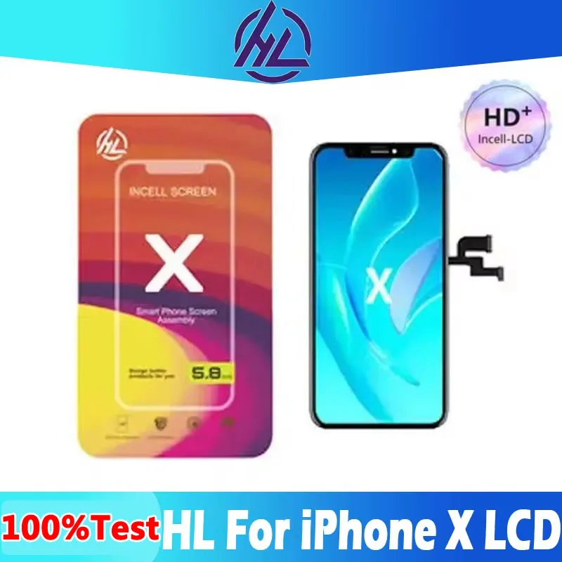 

5.8" HL-Incell HD+ for iPhone X LCD Display Touch Screens Replacement With 3D Touch Digitizer Assembly Display Support True Tone