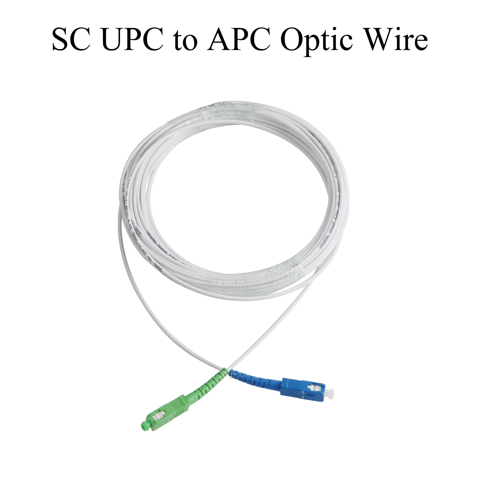 Kabel ekstensi dalam ruangan, 3M/5M/10M/15M/20M/30M kawat SERAT OPTIK UPC SC ke APC SC optik mode tunggal