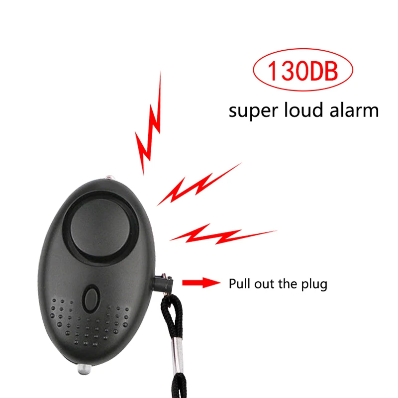 Personal Alarm for Women Defensa Personal 130db Safety Alarm Systems Self Defense Keychain for Kids Girls Elderly