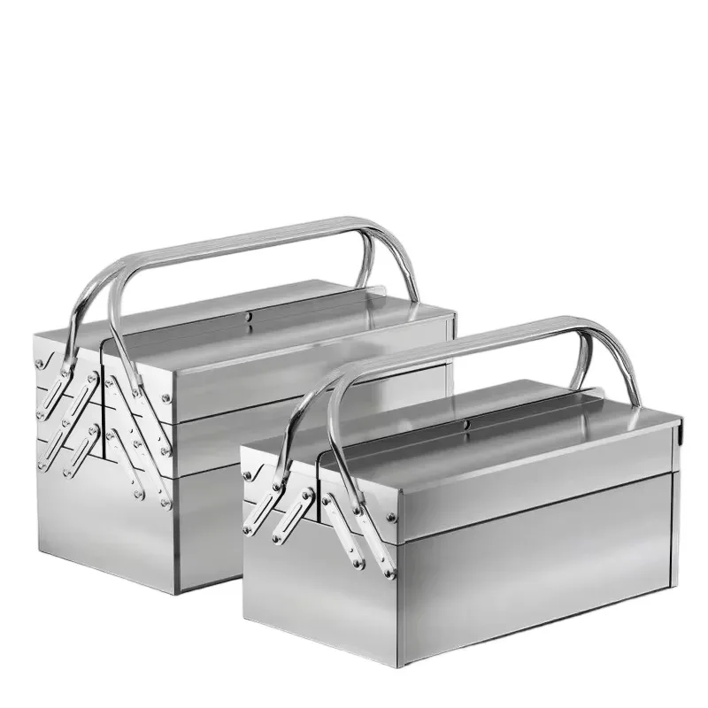 Waterproof Industrial Grade Thickened Stainless Steel Toolbox For Professional Mechanic And Workshop Use