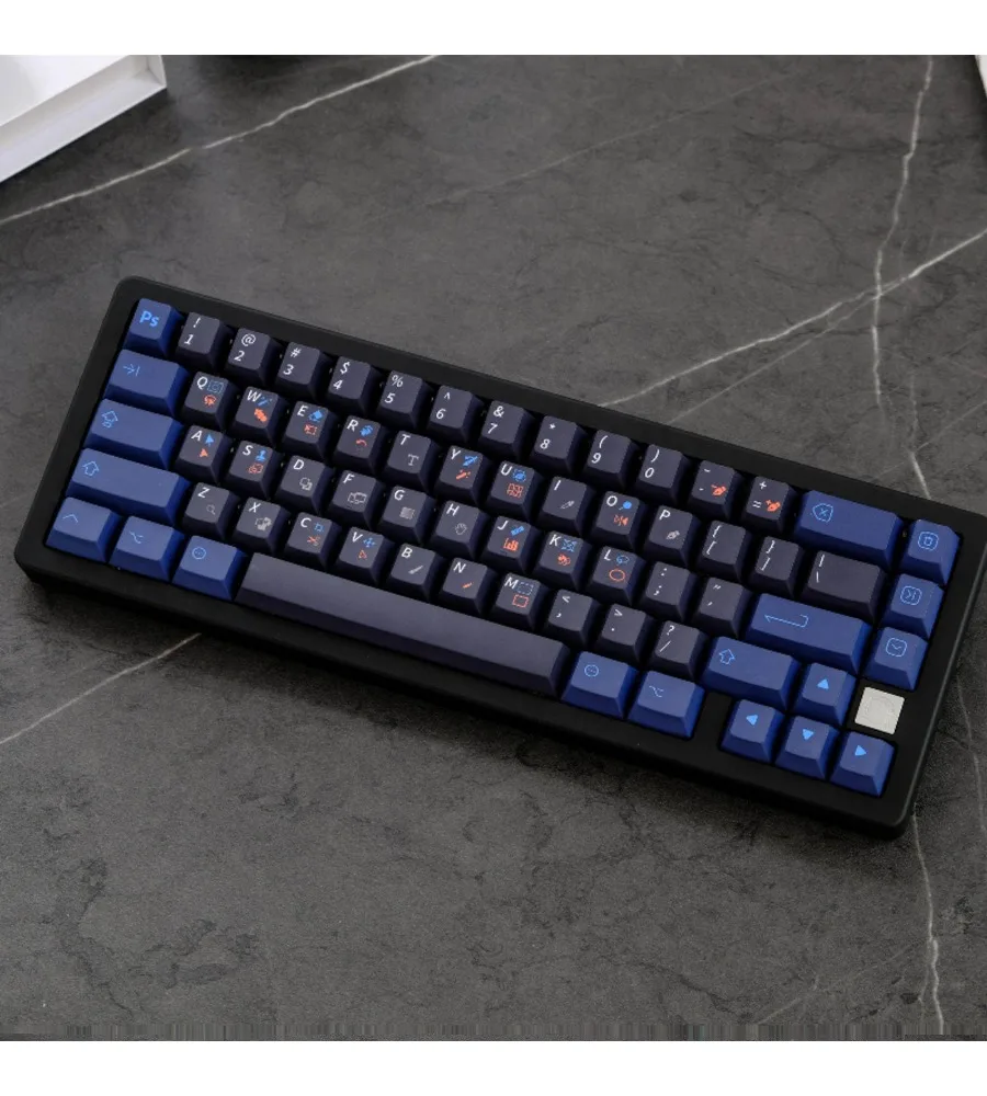 Keycap Personality Original height Five-sided sublimation Adaptation Mechanical keyboard Programmer theme Keycap 129-key PBT