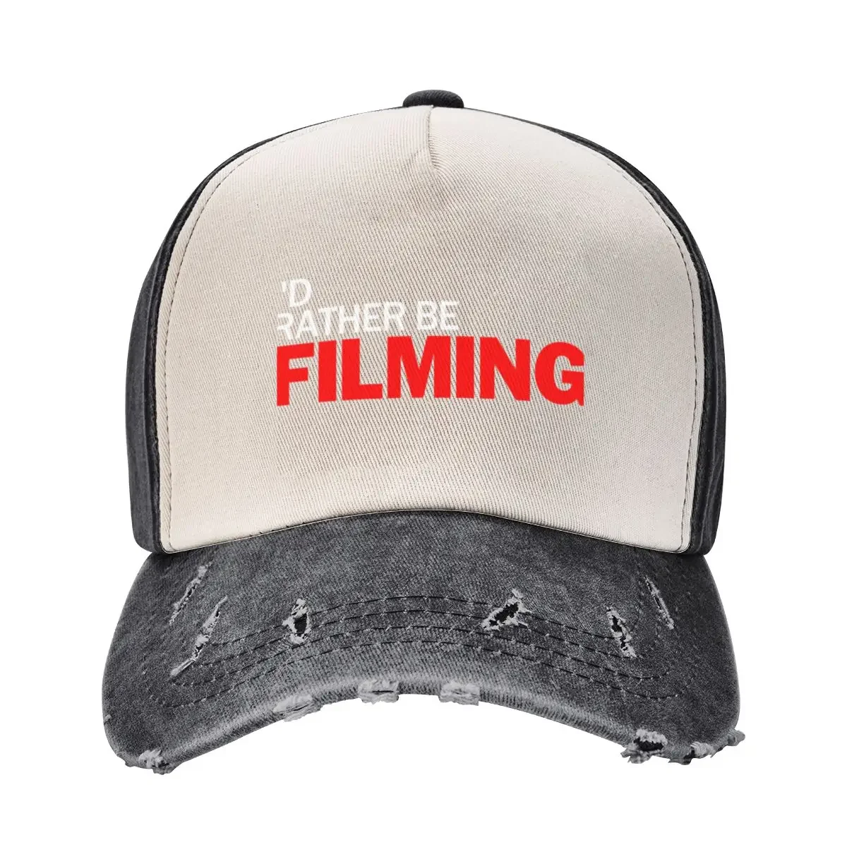 I'd Rather Be Filming Baseball Cap Gentleman Hat Christmas Hat Golf Hat beach Women's 2025 Men's