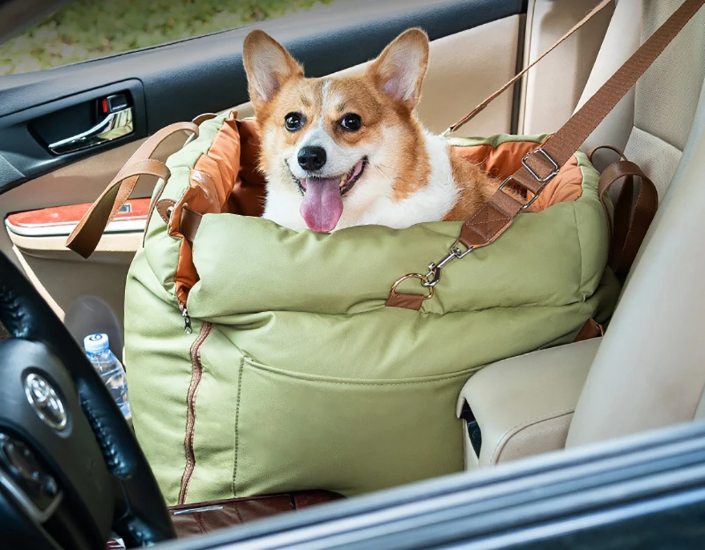 Multifunctional Dog Car Seat Adjustable Pet Carrier bag Dog Travel Carrier - 3-in-1 Pet Travel Safety and Convenience