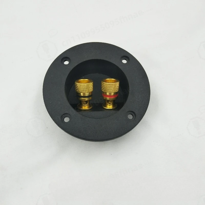 75mm Round Internal‑External Junction Box, 303 Pure Copper Terminal Clamp Box, Speaker Rear Panel Wiring Connector Housing