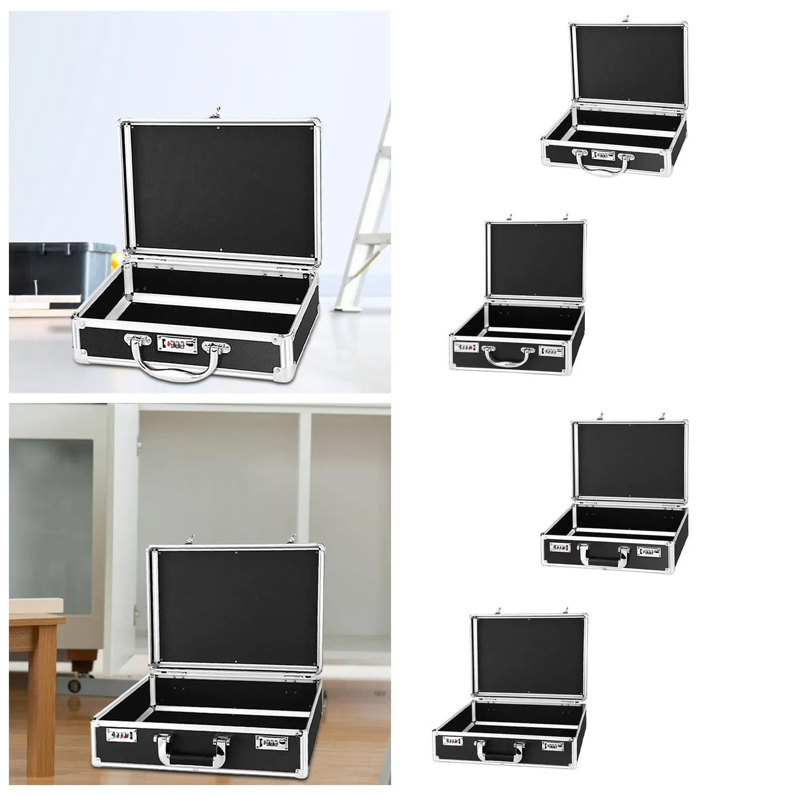 

Aluminum Alloy Case with Security Latch Storage Case for Travel Microphone