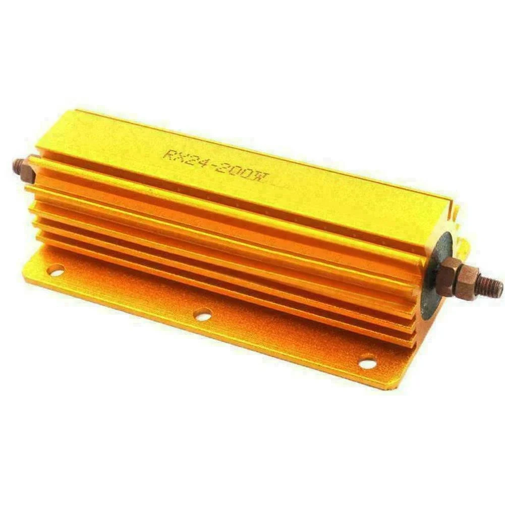 200W Metal Resistor 1ohm 2ohm 4ohm 8ohm 8R Power Resistor with Mounting Holes for Audio Stage and Tube Amp Test