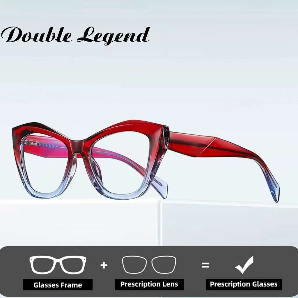 

Очки Double Legend с защитой от синего света, оптическая оправа, с возможностью индивидуальной коррекции зрения, для женщин, модные, для чтения, при близорукости