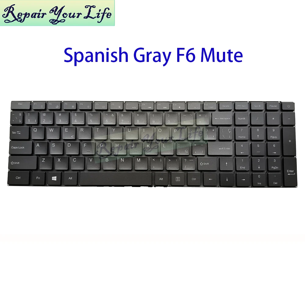 US Spanish Keyboard For Digma EVE 15 P417 ES5063EW P418 ES5064EW English ES Spain Notebook Keyboards/Teclado YX-5530 W20211011