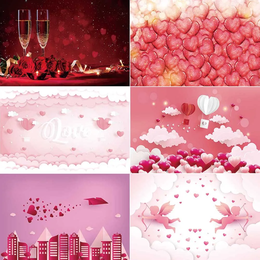 

MOON.QG Valentine'S Day Decoration Photography Backdrop Bokeh Rose Arch Photocall Background Baby Studio Photozone Supplies