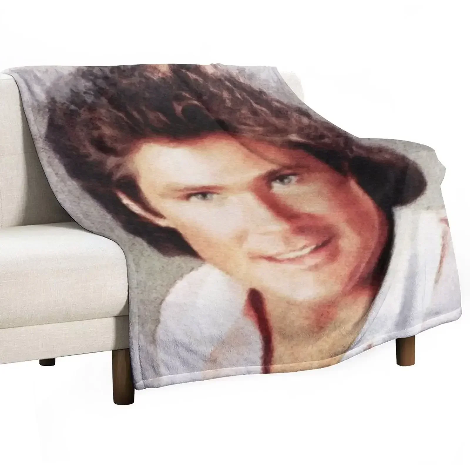 

David Hasselhoff, Actor Throw Blanket Luxurious Soft Blanket Holiday Gift for Family