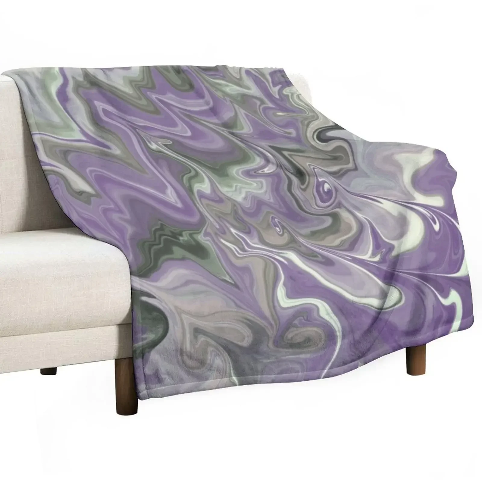 

Purple Sage Throw Blanket Warm Decorative Sofas Blankets