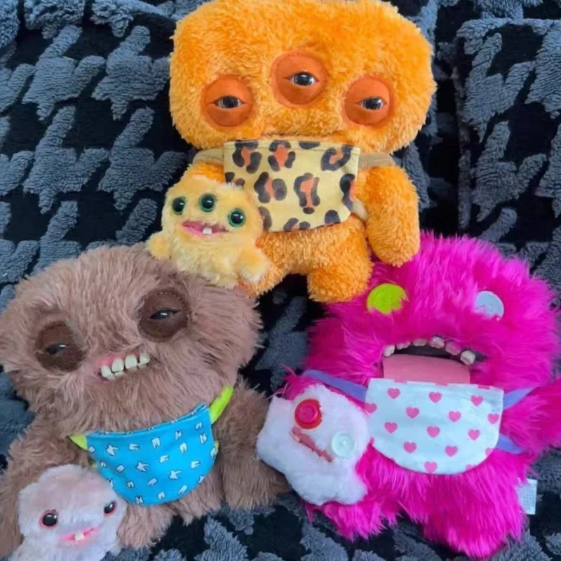 

In Stock Original Fuggler Funny Ugly Monster Mini Rascals Soft Stuffed Plush Trendy Toy Ugly And Cute Desktop Decorate Surprise
