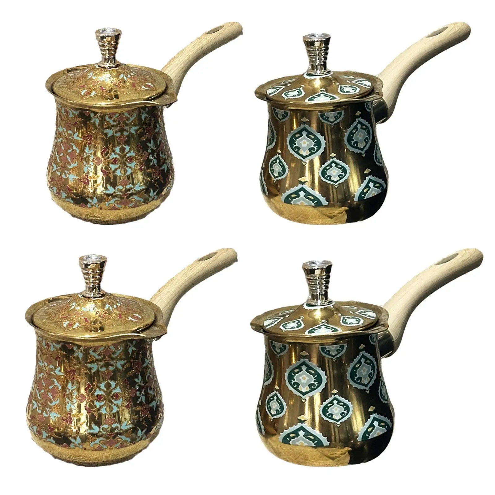 

Portable Coffee Kettle with Lid for Easy Melting and Frothing