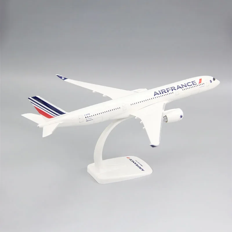 33.5cm Air France  A350 Plane Model,1:200 A350-900 Air France Airline Aircraft Plastic ABS Assembly Airplanes Model Toy