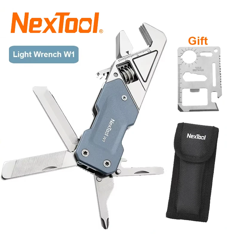 Nextool Light Wrench W1 Multitool Portable Multi-functional Folding Knife Screwdriver Bottle Opener EDC Household Repairs