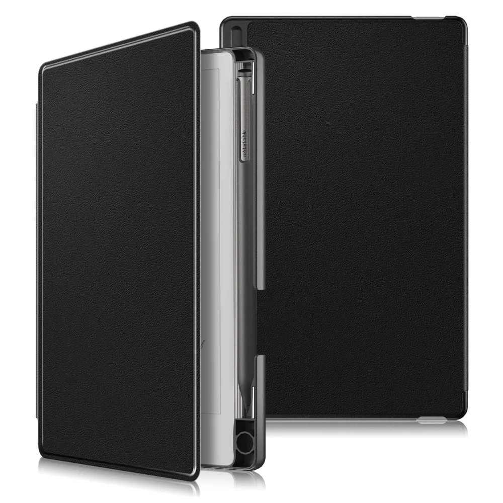

Auto Wake/Sleep 7.3 Inch Case with Pen Slot Wear-resistant Folio Cover Anti-fall Waterproof for reMarkable Paper Pro Move
